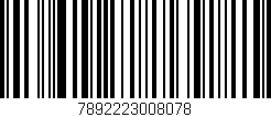 Código de barras (EAN, GTIN, SKU, ISBN): '7892223008078'