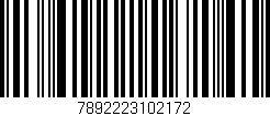 Código de barras (EAN, GTIN, SKU, ISBN): '7892223102172'