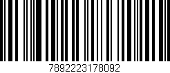 Código de barras (EAN, GTIN, SKU, ISBN): '7892223178092'