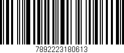 Código de barras (EAN, GTIN, SKU, ISBN): '7892223180613'