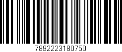 Código de barras (EAN, GTIN, SKU, ISBN): '7892223180750'