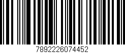Código de barras (EAN, GTIN, SKU, ISBN): '7892226074452'