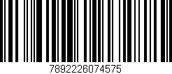 Código de barras (EAN, GTIN, SKU, ISBN): '7892226074575'