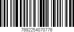 Código de barras (EAN, GTIN, SKU, ISBN): '7892254070778'