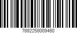 Código de barras (EAN, GTIN, SKU, ISBN): '7892258009460'