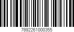 Código de barras (EAN, GTIN, SKU, ISBN): '7892261000355'