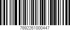 Código de barras (EAN, GTIN, SKU, ISBN): '7892261000447'