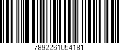 Código de barras (EAN, GTIN, SKU, ISBN): '7892261054181'