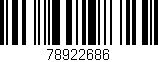 Código de barras (EAN, GTIN, SKU, ISBN): '78922686'