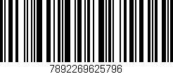 Código de barras (EAN, GTIN, SKU, ISBN): '7892269625796'