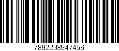 Código de barras (EAN, GTIN, SKU, ISBN): '7892298947456'
