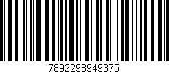 Código de barras (EAN, GTIN, SKU, ISBN): '7892298949375'