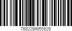 Código de barras (EAN, GTIN, SKU, ISBN): '7892298955826'