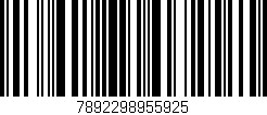 Código de barras (EAN, GTIN, SKU, ISBN): '7892298955925'