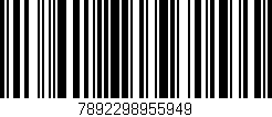 Código de barras (EAN, GTIN, SKU, ISBN): '7892298955949'