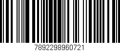 Código de barras (EAN, GTIN, SKU, ISBN): '7892298960721'
