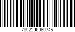 Código de barras (EAN, GTIN, SKU, ISBN): '7892298960745'