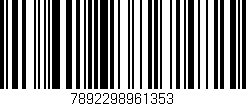 Código de barras (EAN, GTIN, SKU, ISBN): '7892298961353'