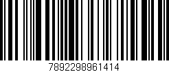 Código de barras (EAN, GTIN, SKU, ISBN): '7892298961414'