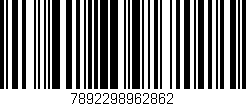 Código de barras (EAN, GTIN, SKU, ISBN): '7892298962862'
