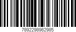 Código de barras (EAN, GTIN, SKU, ISBN): '7892298962985'