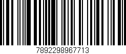 Código de barras (EAN, GTIN, SKU, ISBN): '7892298967713'