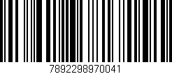 Código de barras (EAN, GTIN, SKU, ISBN): '7892298970041'