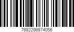 Código de barras (EAN, GTIN, SKU, ISBN): '7892298974056'
