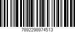 Código de barras (EAN, GTIN, SKU, ISBN): '7892298974513'