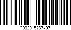 Código de barras (EAN, GTIN, SKU, ISBN): '7892315267437'