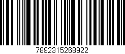 Código de barras (EAN, GTIN, SKU, ISBN): '7892315268922'