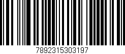 Código de barras (EAN, GTIN, SKU, ISBN): '7892315303197'
