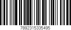 Código de barras (EAN, GTIN, SKU, ISBN): '7892315335495'