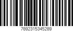 Código de barras (EAN, GTIN, SKU, ISBN): '7892315345289'