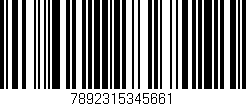 Código de barras (EAN, GTIN, SKU, ISBN): '7892315345661'