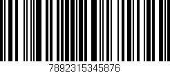 Código de barras (EAN, GTIN, SKU, ISBN): '7892315345876'