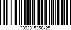 Código de barras (EAN, GTIN, SKU, ISBN): '7892315358425'