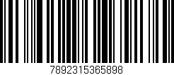 Código de barras (EAN, GTIN, SKU, ISBN): '7892315365898'
