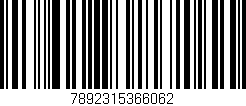 Código de barras (EAN, GTIN, SKU, ISBN): '7892315366062'