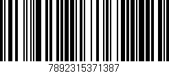 Código de barras (EAN, GTIN, SKU, ISBN): '7892315371387'
