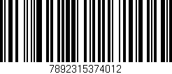 Código de barras (EAN, GTIN, SKU, ISBN): '7892315374012'