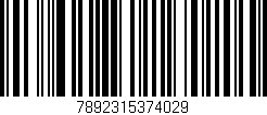 Código de barras (EAN, GTIN, SKU, ISBN): '7892315374029'