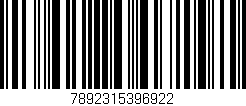 Código de barras (EAN, GTIN, SKU, ISBN): '7892315396922'