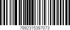 Código de barras (EAN, GTIN, SKU, ISBN): '7892315397073'