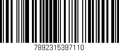 Código de barras (EAN, GTIN, SKU, ISBN): '7892315397110'