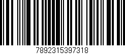 Código de barras (EAN, GTIN, SKU, ISBN): '7892315397318'