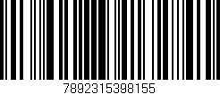 Código de barras (EAN, GTIN, SKU, ISBN): '7892315398155'