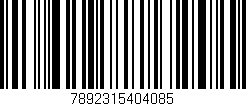 Código de barras (EAN, GTIN, SKU, ISBN): '7892315404085'