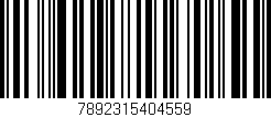 Código de barras (EAN, GTIN, SKU, ISBN): '7892315404559'