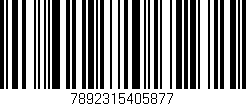 Código de barras (EAN, GTIN, SKU, ISBN): '7892315405877'